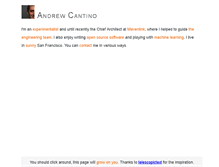 Tablet Screenshot of andrewcantino.com